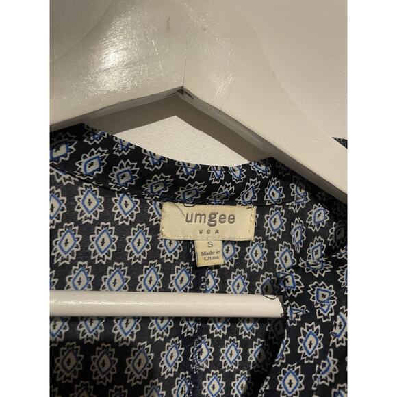 Umgee Dress Women Small Multicolor Mini A Line Floral Paisley Ladies Lightweigt - Picture 2 of 5